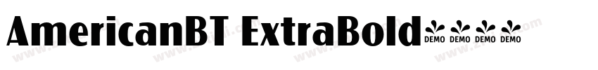 AmericanBT ExtraBold字体转换